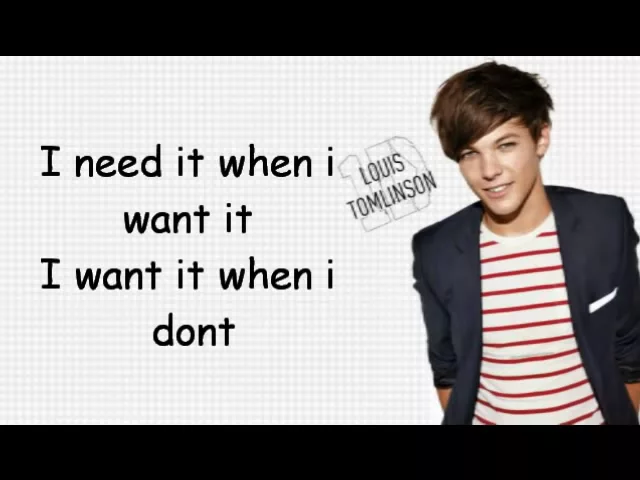 Louis Tomlinson - Because Of You (Lyrics)