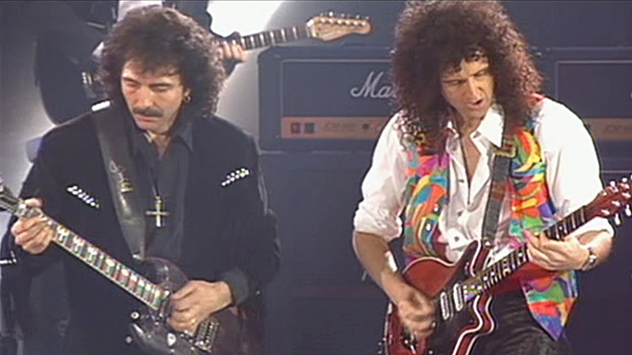 Queen / Roger Daltrey / Tony Iommi - I Want It All 1992 Live background