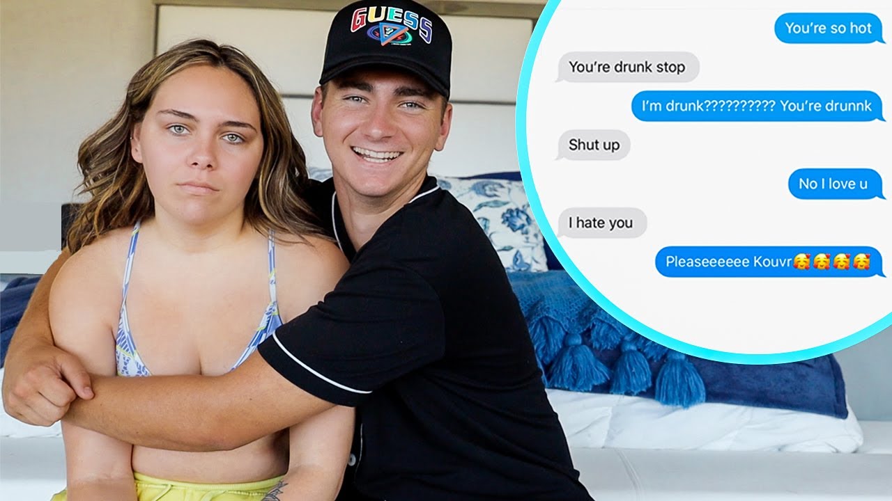 CAUGHT HIM DRUNK TEXTING MY GIRLFRIEND!!