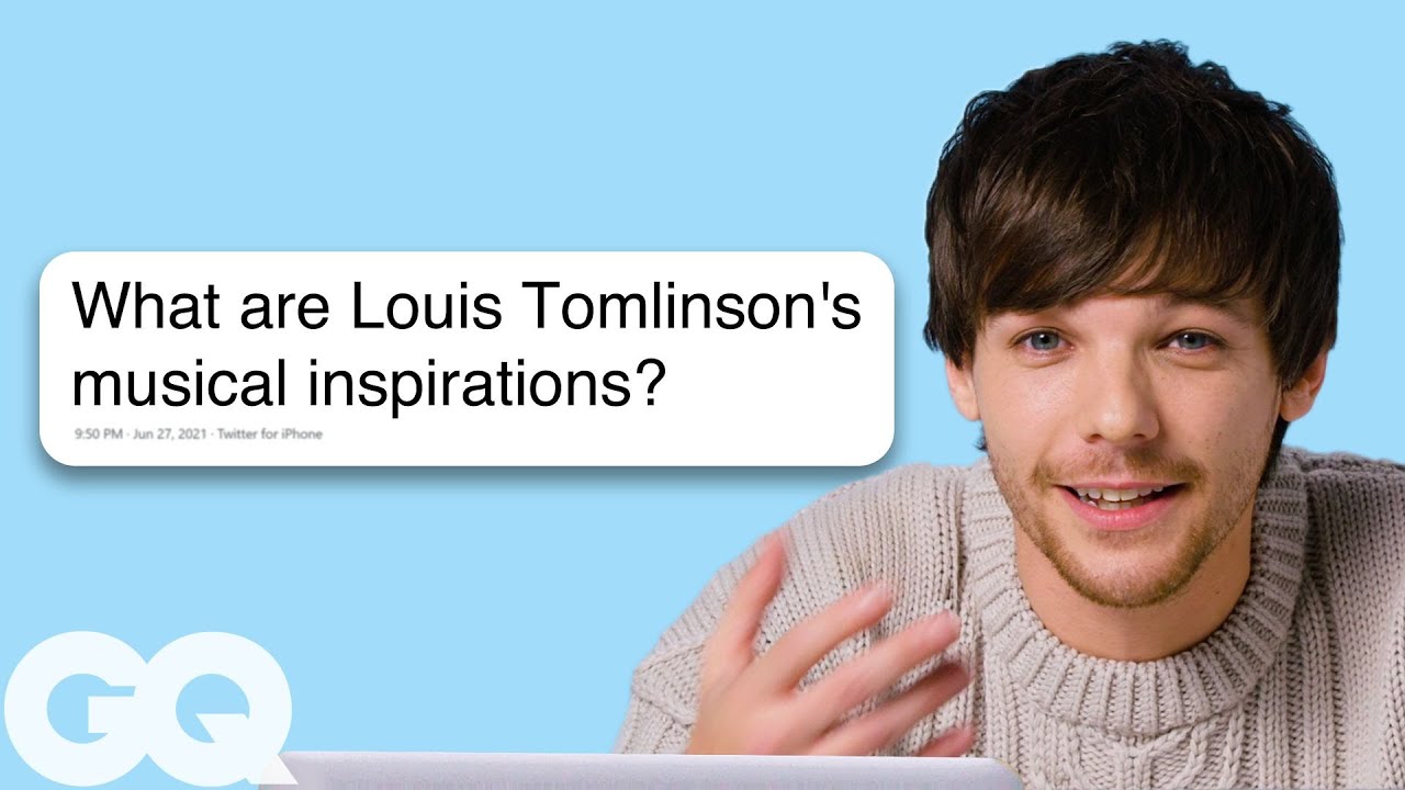 Louis Tomlinson Replies to Fans on the Internet | Actually Me | GQ background