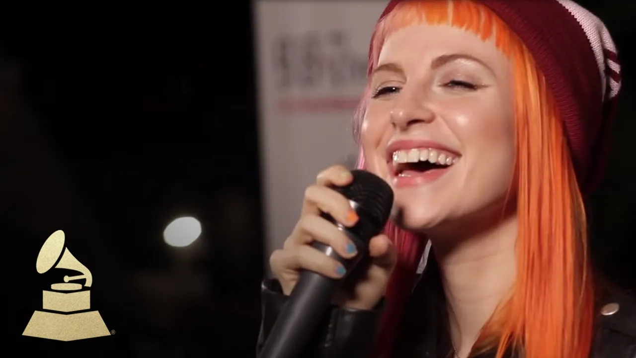 Live performance of Paramore's new single, Still Into You | GRAMMYs background