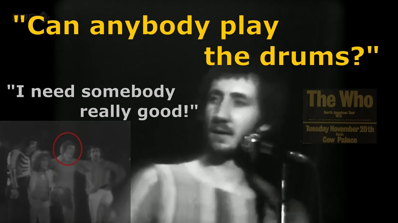 Can Anybody Play the Drums (The Who - Cow Palace 1973) background
