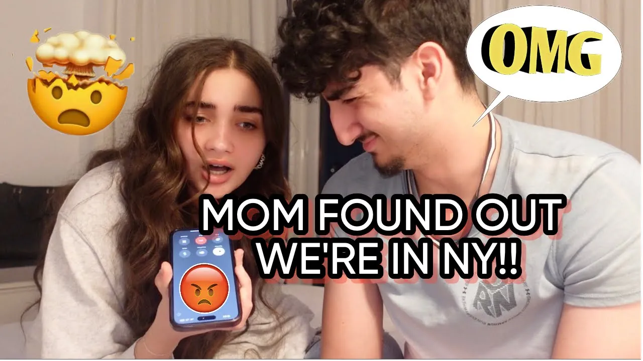 MOM CAUGHT US...WE'RE DONE!! background