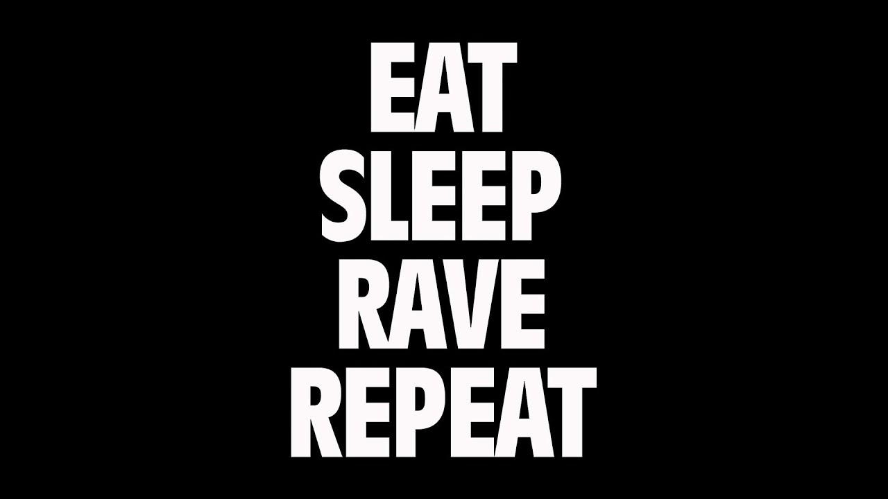 Fatboy Slim & Riva Starr Ft. Beardyman - Eat, Sleep, Rave, Repeat (Lyric Video) background