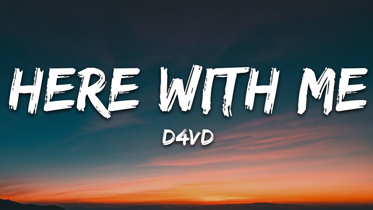 d4vd - Here With Me (Lyrics) background