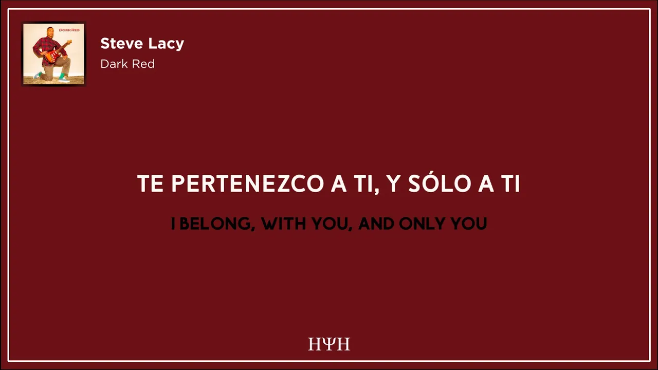 Steve Lacy - Dark Red (Lyrics + Sub Español)