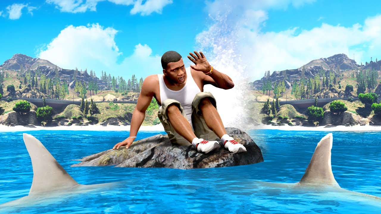 GTA 5 but YOU CAN'T Touch BLUE!