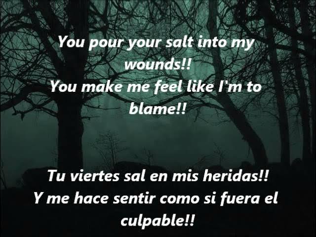 Bullet for my valentine- tears don't fall part 2 subt. español-ingles background