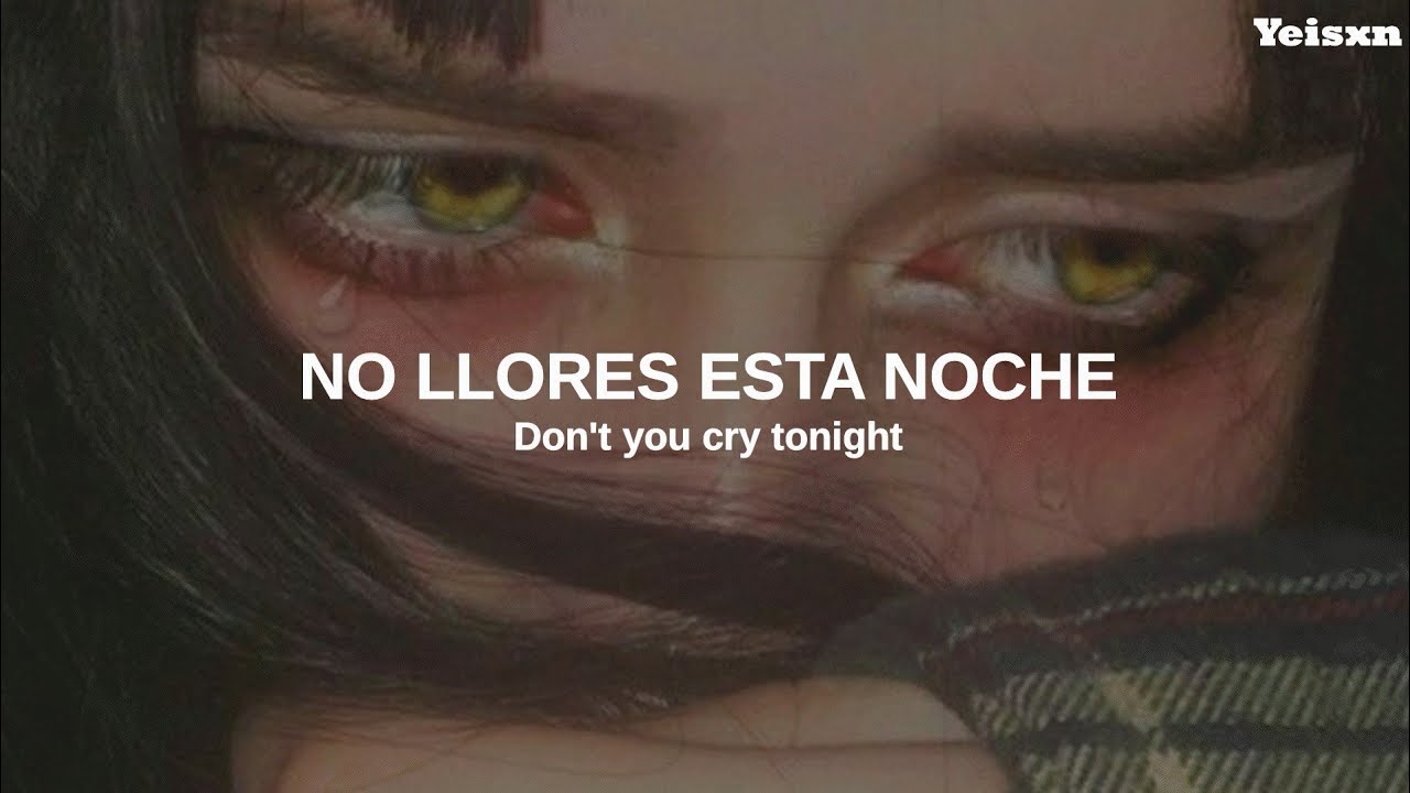 Guns N' Roses - Don't Cry // Español + English background