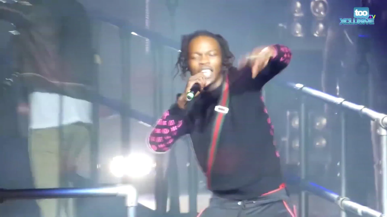 Naira Marley Shows Latest Zanku Skills At The O2 Arena London For Starboy Fest background