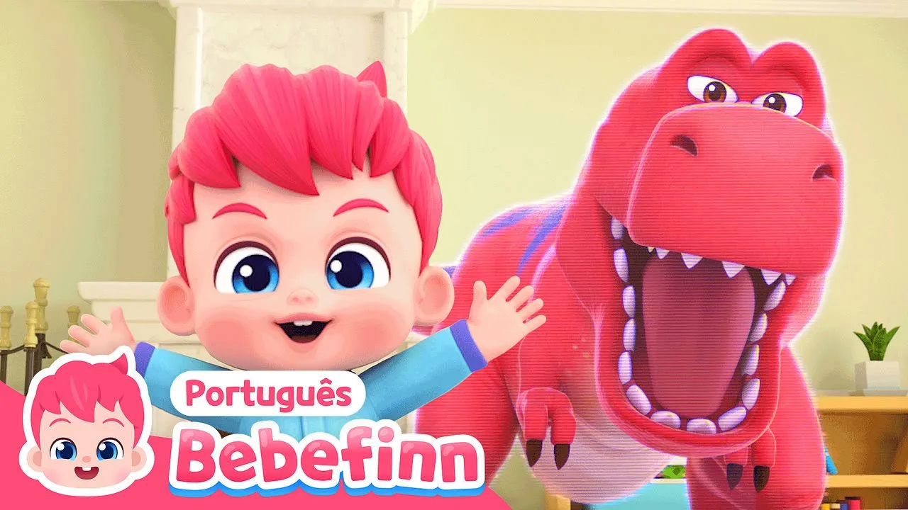 Canção do T-Rex 🦖 | EP46 | Cante Junto com Bebefinn | Bebefinn em Português - Canções Infantis