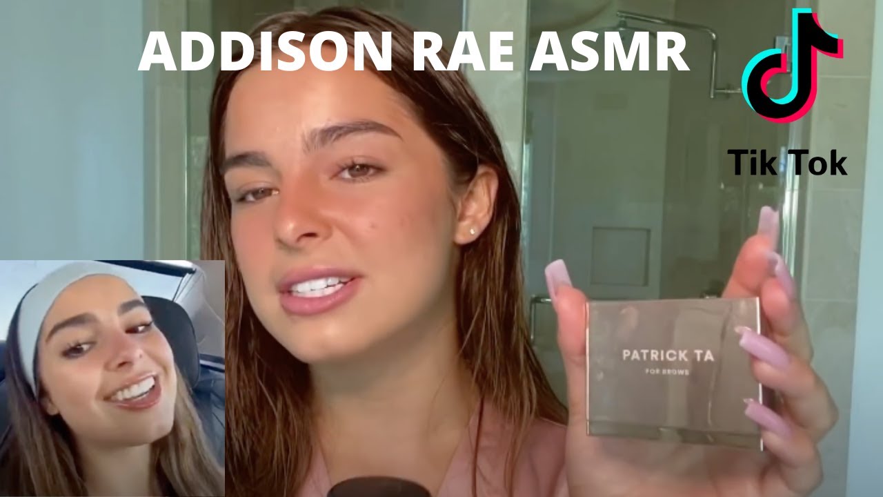 Addison Rae ASMR | Tapping on Teeth, Camera, + Nails (TINGLES)