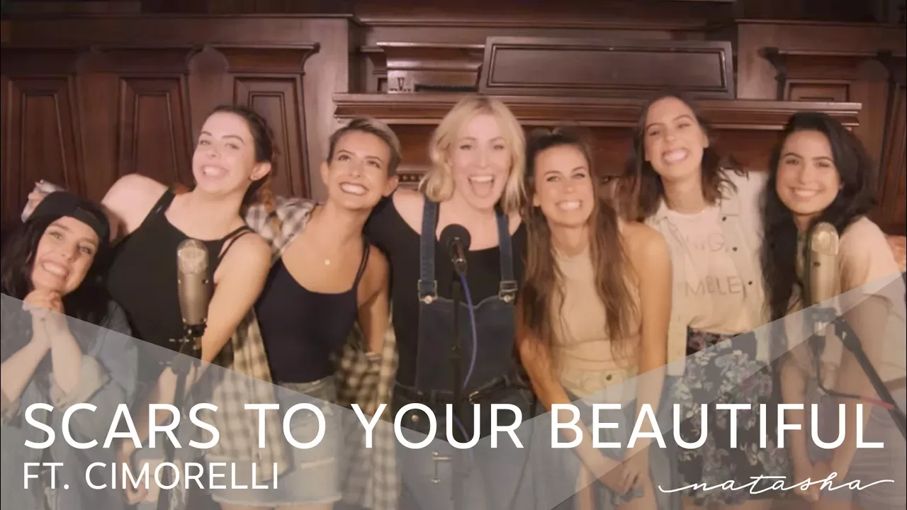 Scars to your beautiful - Alessia Cara cover | Cimorelli & Natasha Bedingfield background
