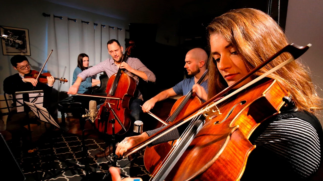 Hide and Seek - Imogen Heap (Piano + String Cover) - Brooklyn Duo feat. Dover Quartet background