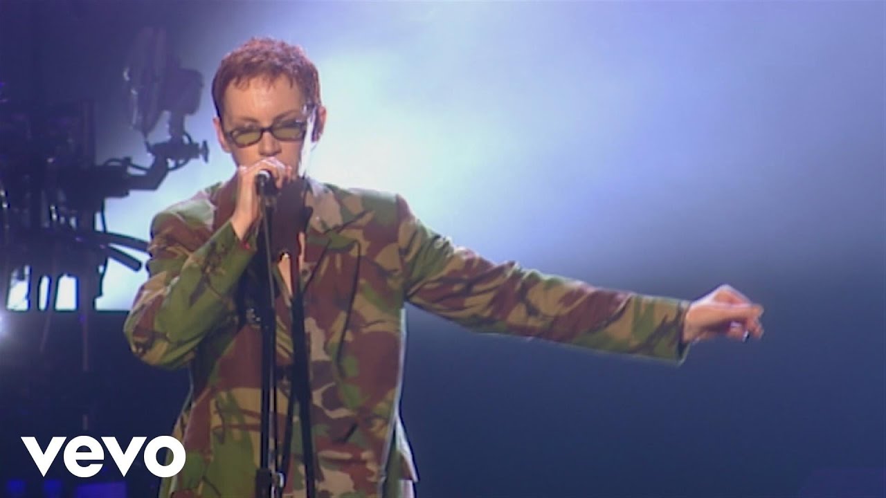 Eurythmics, Annie Lennox, Dave Stewart - Love Is a Stranger (Peacetour Live) background