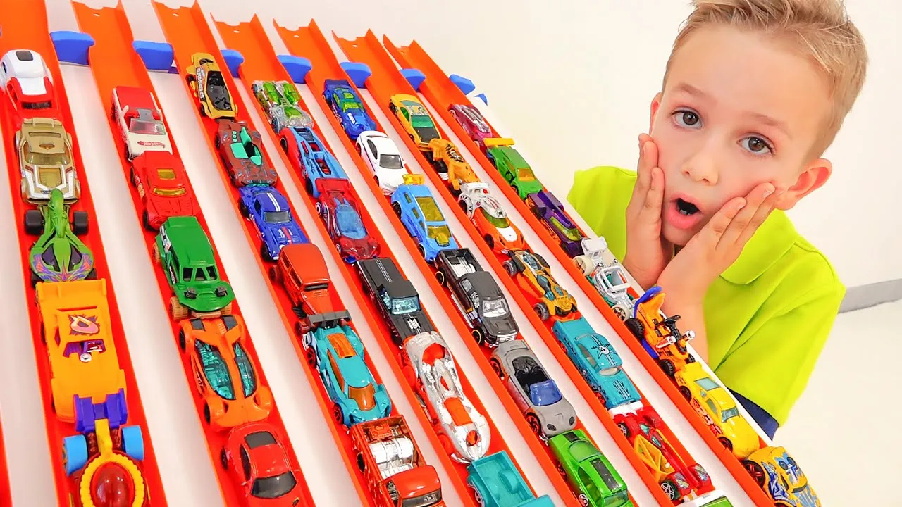 Niki play with Hot Wheels cars and playsets - Collection video with Toy cars (2021) | Watch on Movi47