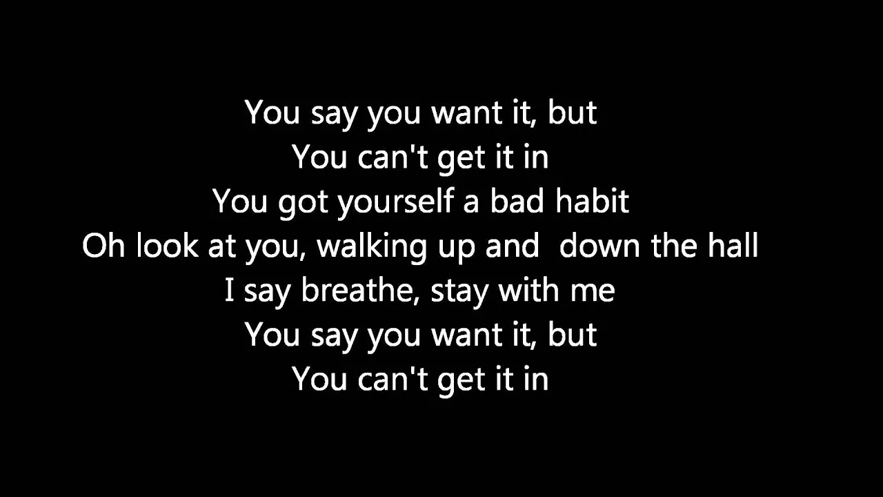 Bad Habit - The Kooks lyrics background