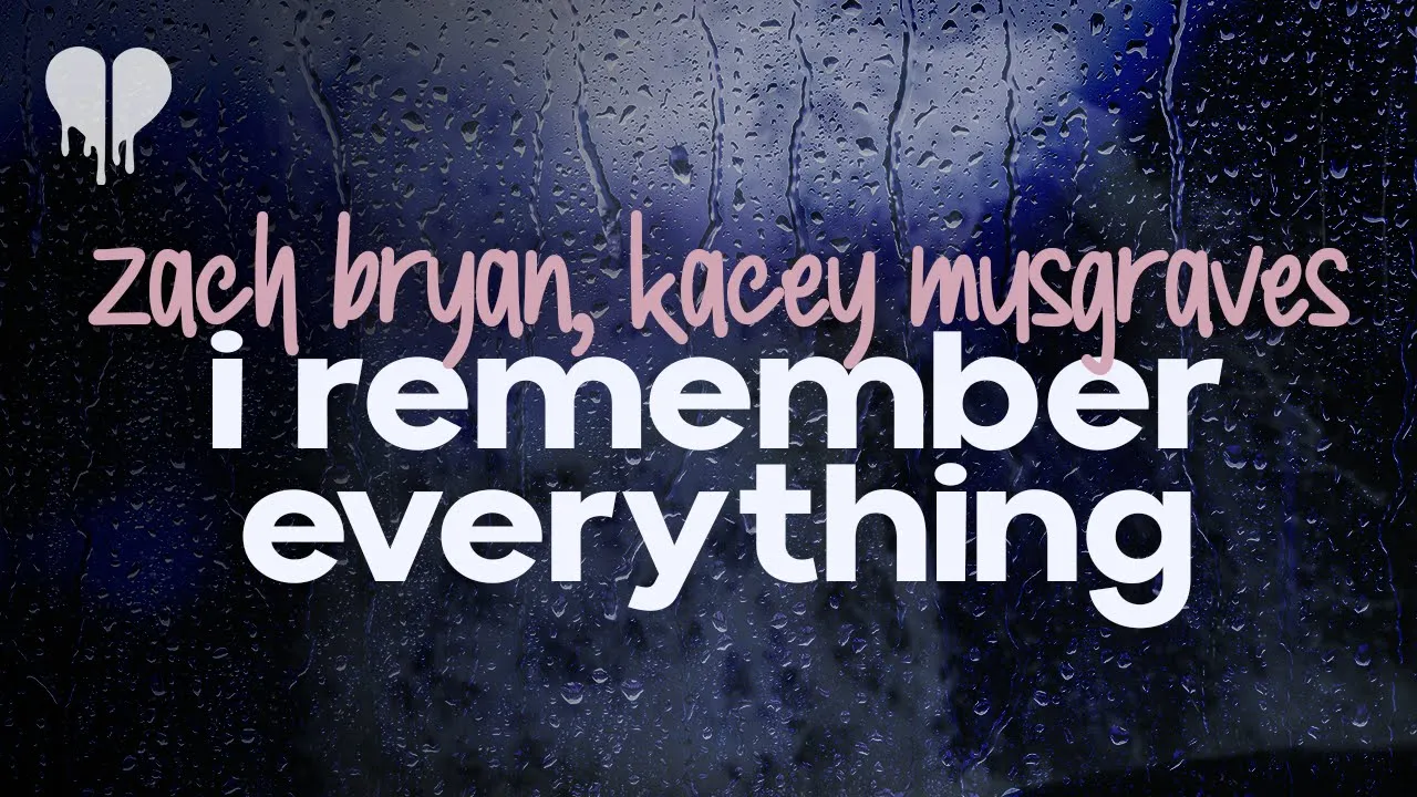zach bryan - i remember everything (feat. kacey musgraves) (lyrics) backdrop