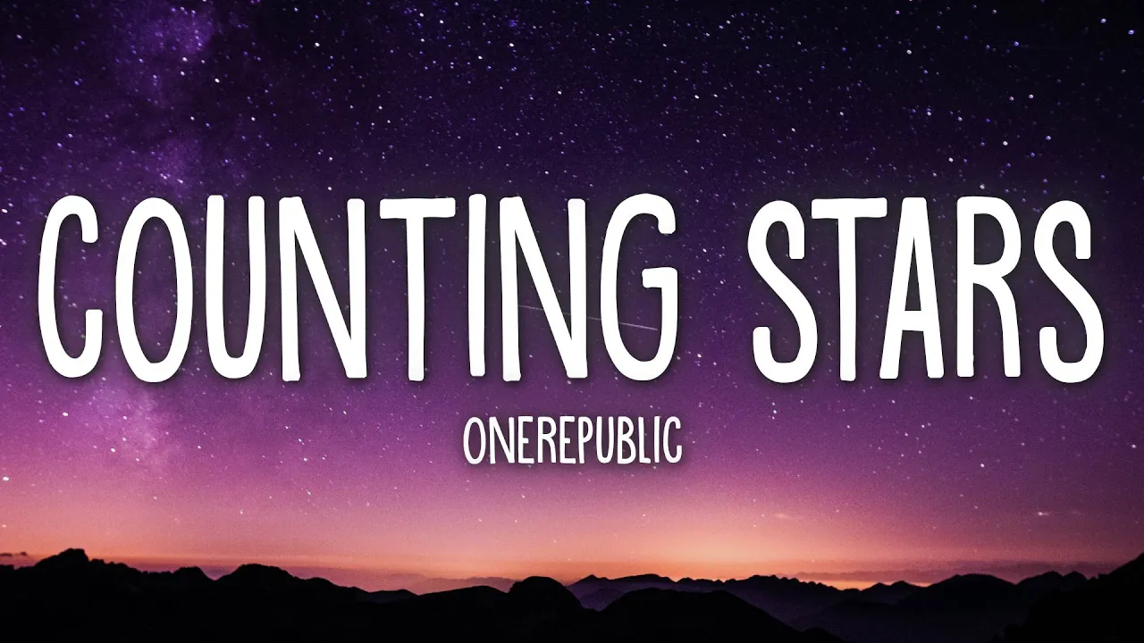 OneRepublic - Counting Stars (Lyrics) background