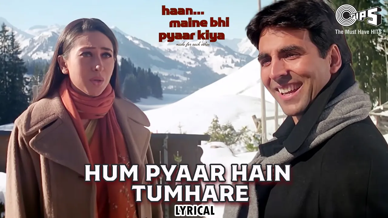 Hum Pyaar Hai Tumhare - Lyrical | Haan Maine Bhi Pyaar Kiya | Kumar Sanu, Alka Yagnik | Love Songs background