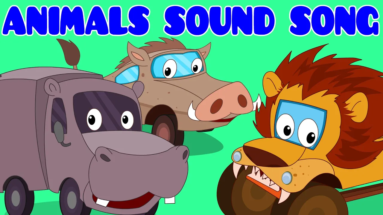 Animals Sound Song | Car Rhyme | Songs For Kids background
