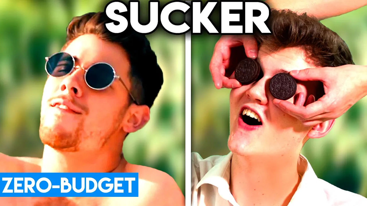 JONAS BROTHERS WITH ZERO BUDGET! (Sucker PARODY) background