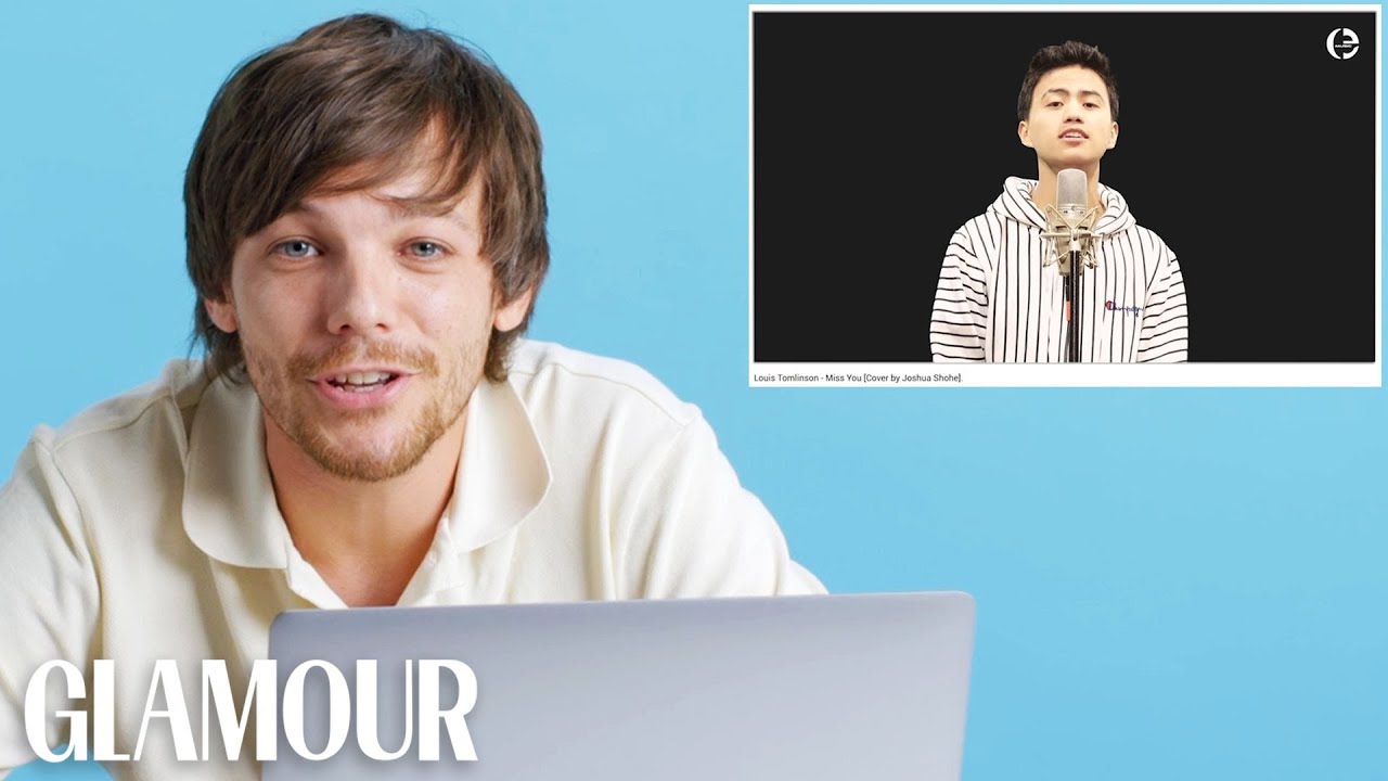 Louis Tomlinson Watches Fan Covers on YouTube | Glamour (2020) | Watch on Movi47