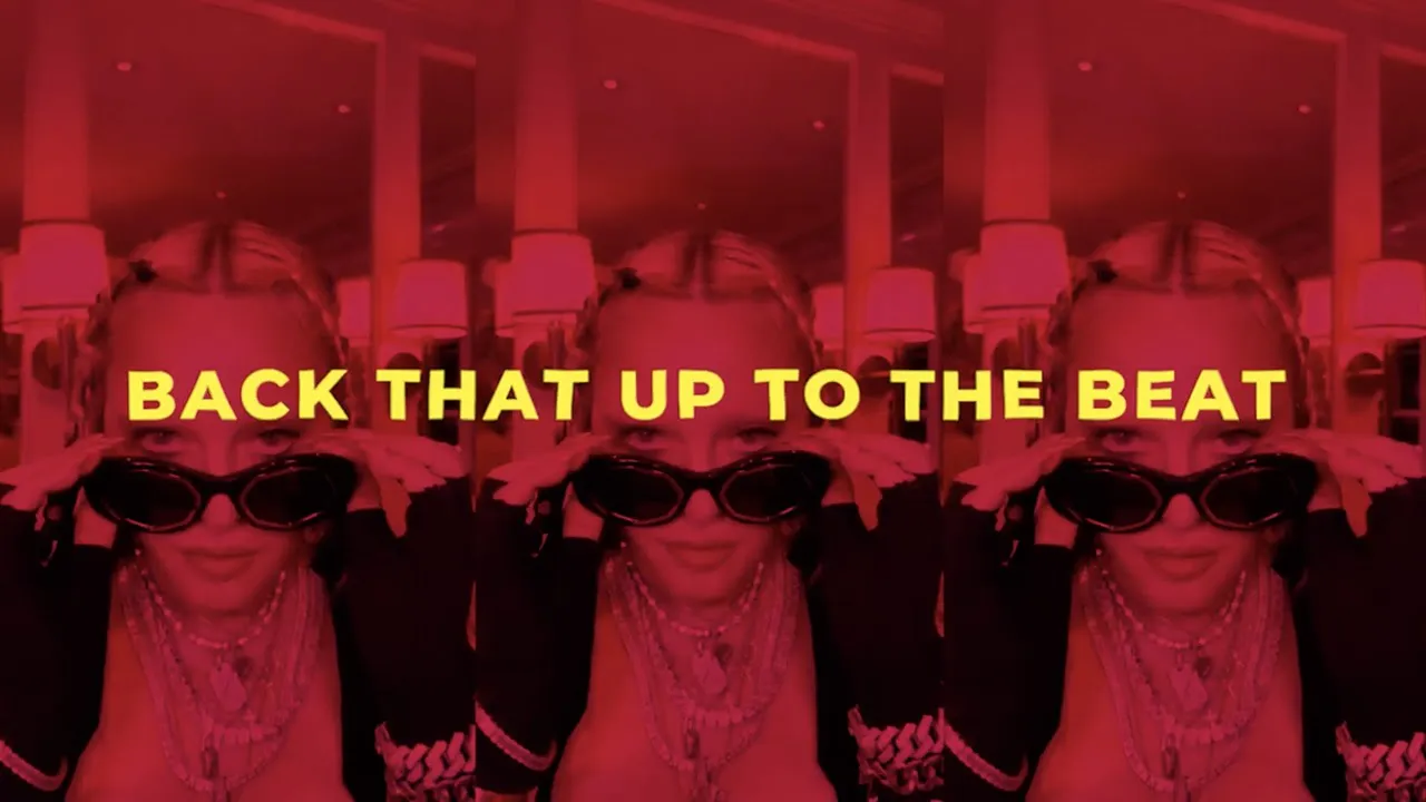 Madonna - Back That Up To The Beat (Official Lyric Video) backdrop