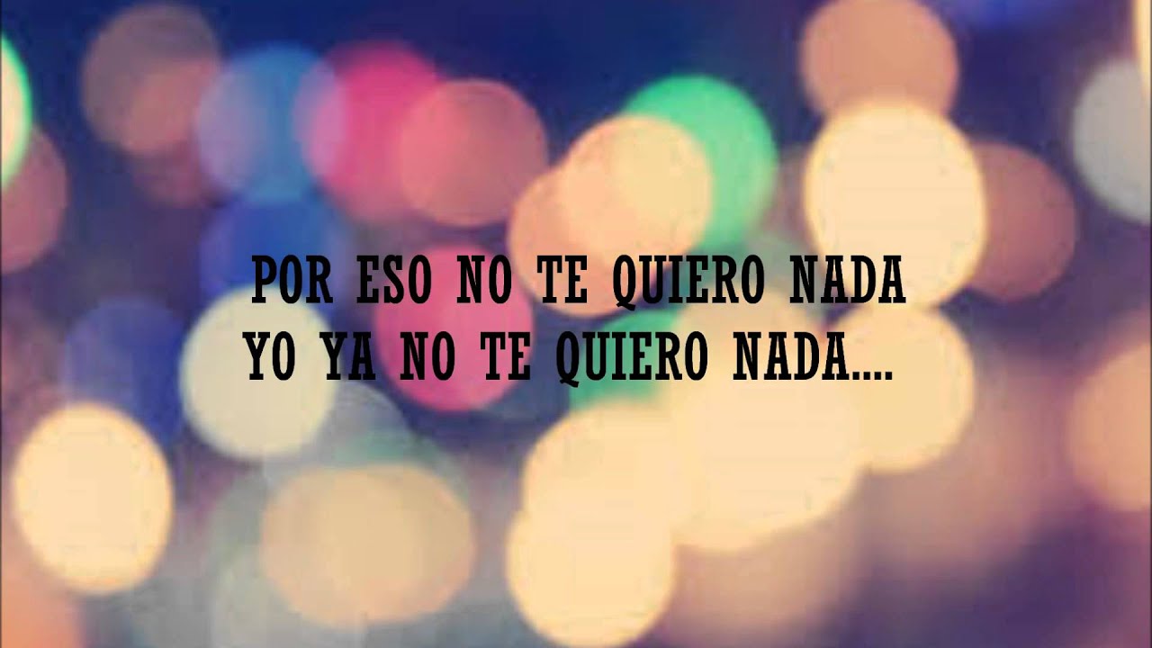 HA ASH - "No te quiero nada" (letra) background