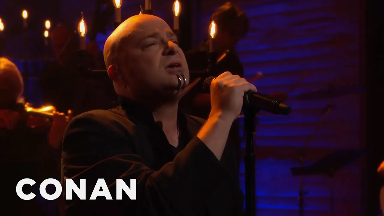Disturbed "The Sound Of Silence" 03/28/16 | CONAN on TBS background