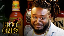 T-Pain Has a Tongue Seizure Eating Spicy Wings | Hot Ones