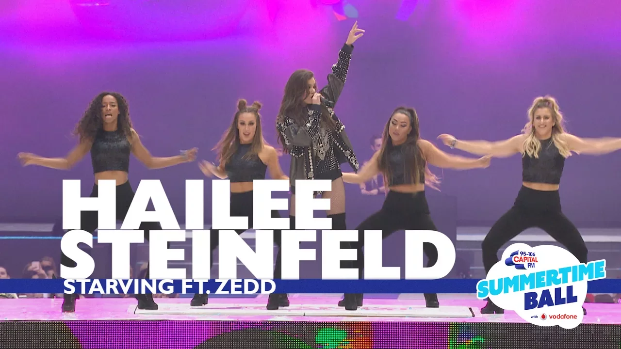 Hailee Steinfeld 'Starving' ft. Zedd (Live At Capital's Summertime Ball 2017) background