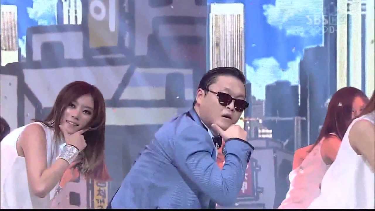 PSY_0715_SBS Inkigayo_GANGNAM STYLE (강남스타일) background