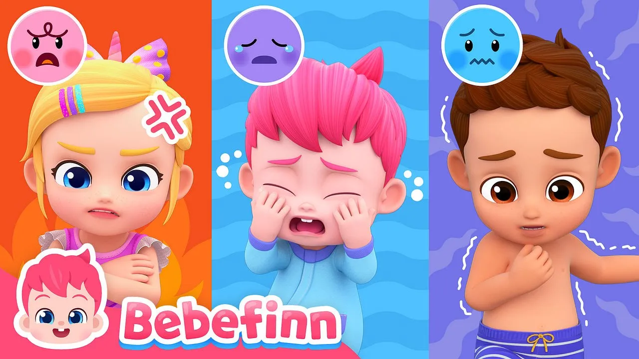 😭😡 Sharing My Emotions | EP108 | It's Okay to Cry | Healthy Habits | Bebefinn Best Nursery Rhymes background