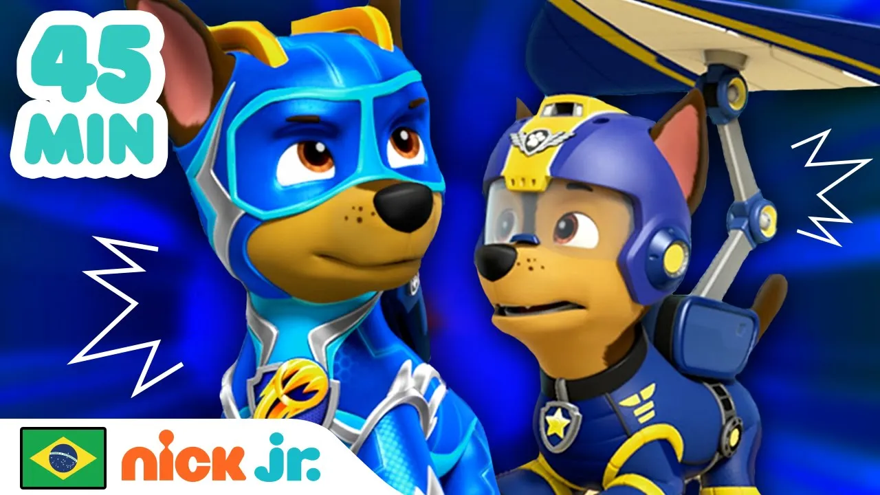 Patrulha Canina | As Roupas Mais Legais de Chase por 45 Minutos! | Nick Jr. em Português