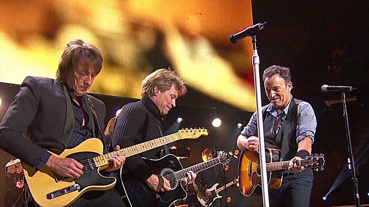 Bon Jovi / Bruce Springsteen - Who Says You Can't Go Home 2012 Live background