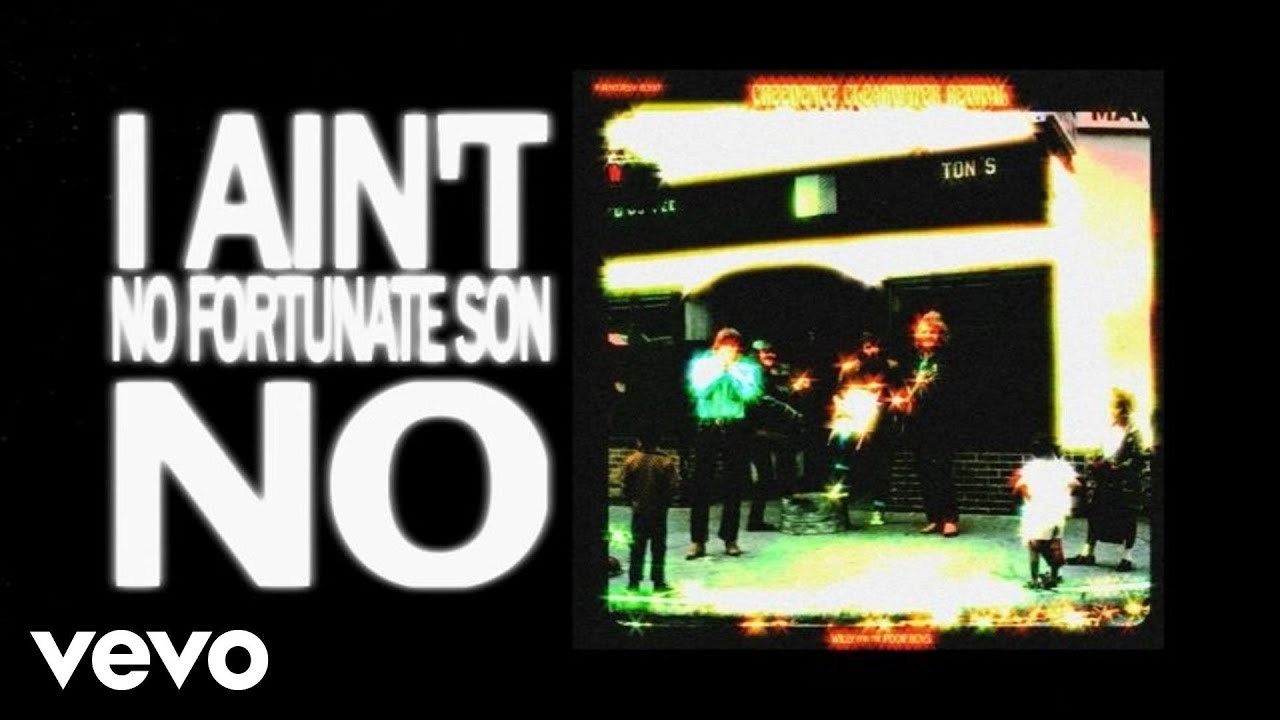 Creedence Clearwater Revival - Fortunate Son (Official Lyric Video) background