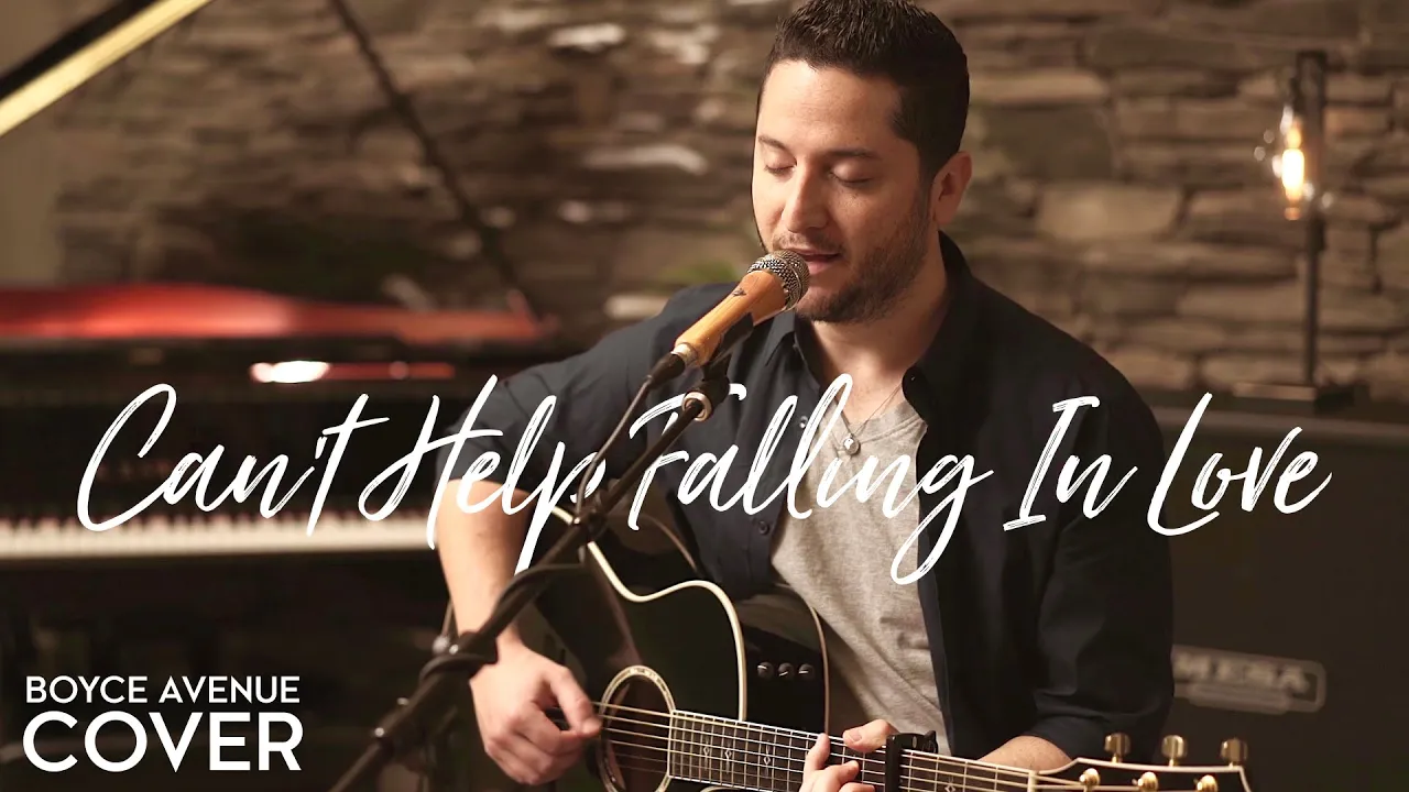 Can't Help Falling In Love - Elvis Presley (Boyce Avenue acoustic cover) on Spotify & Apple background