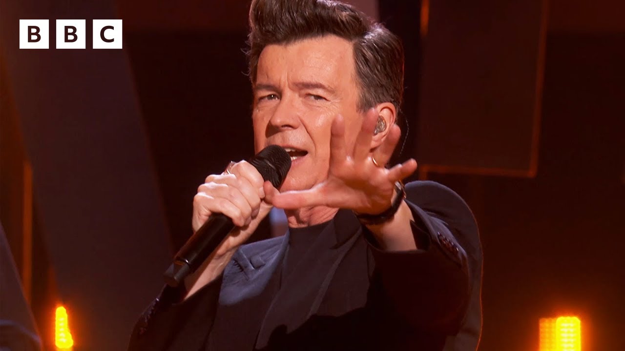 Never Gonna Give You Up | Rick Astley Rocks New Year's Eve - BBC background