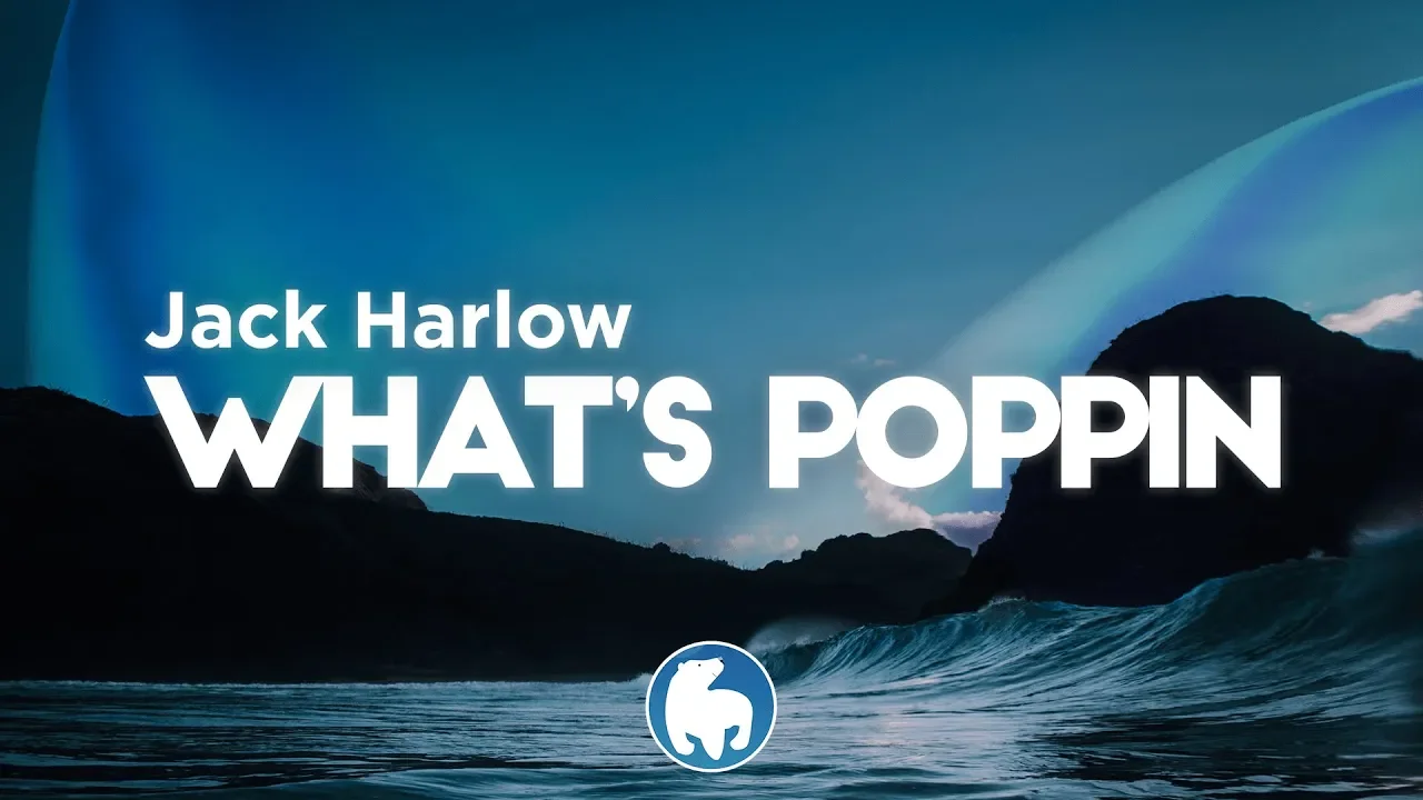 Jack Harlow - WHATS POPPIN (Clean - Lyrics) background