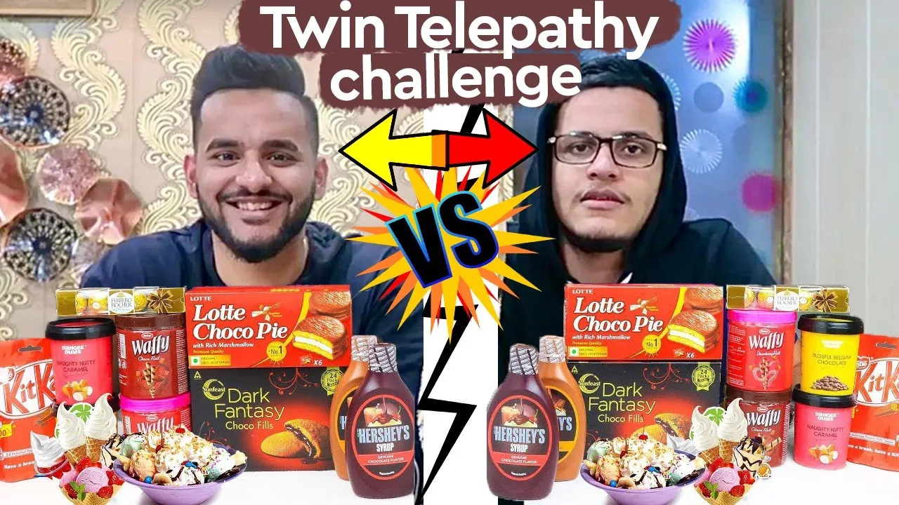 TWIN TELEPATHY ICE CREAM SUNDAE CHALLENGE !!