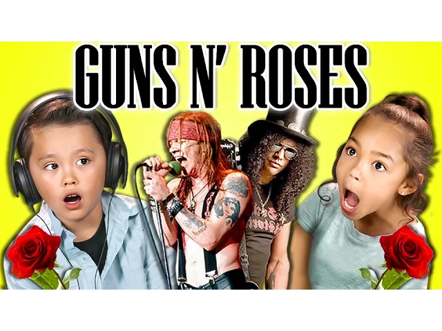 KIDS REACT TO GUNS N' ROSES background