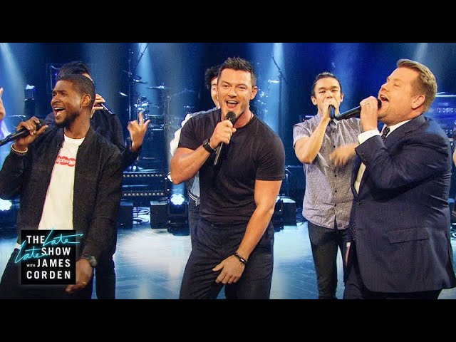 Sexiest Male Vocalist Riff-Off w/ Usher & Luke Evans poster — similar to Stevie Wonder Carpool Karaoke