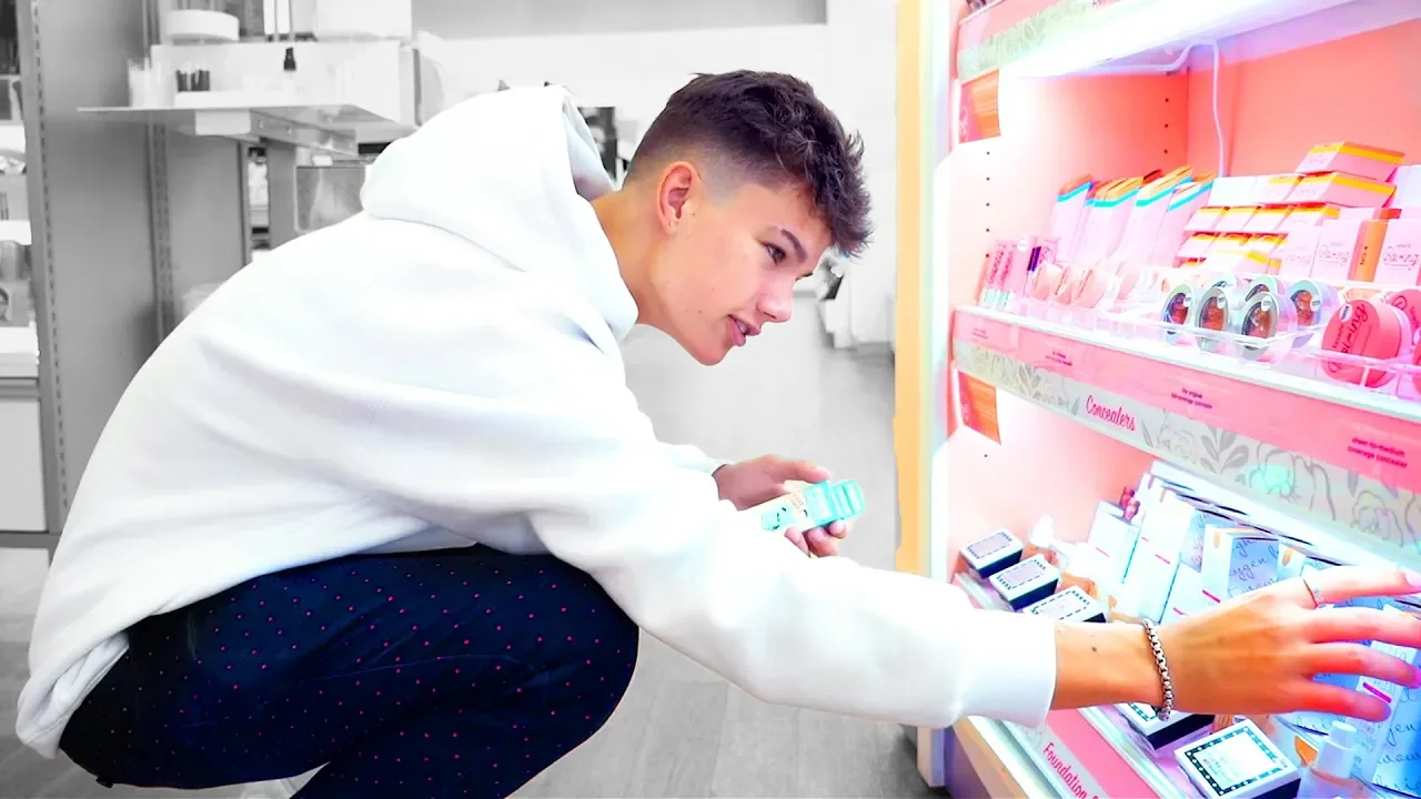 LITTLE BROTHER BUYS MY MAKEUP poster — similar to CHRISTMAS WISH COME TRUE (MEETING SANTA!) ft. Dolan Twins & James Charles