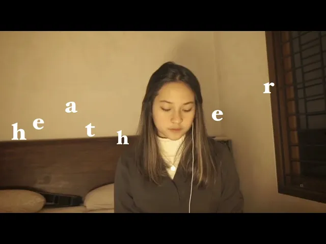 Heather - Conan Gray cover by Raissa Anggiani background