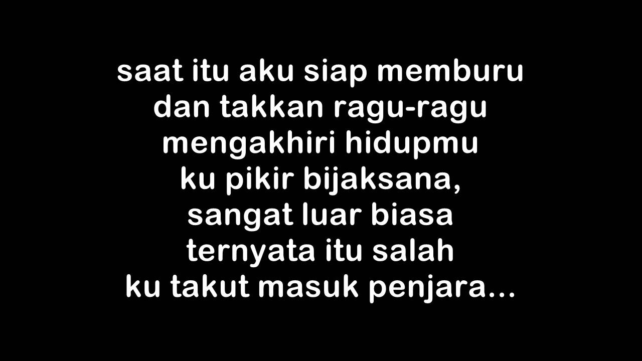 Endank Soekamti - Semoga Kau di Neraka (lyrics on screen)