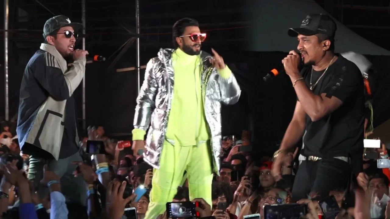 Ranveer Singh, Divine and Naezy Live Performance | Gully Boy Music Album Launch backdrop