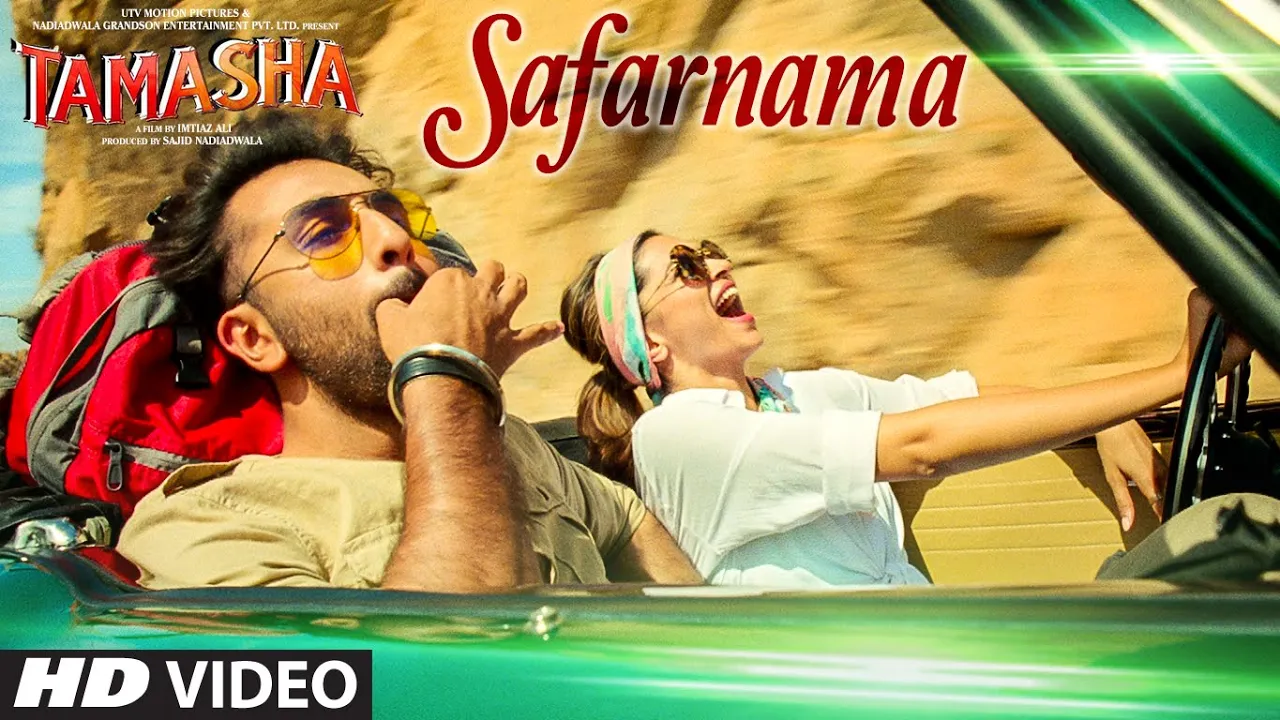 "Safarnama" Video Song | Tamasha | Ranbir Kapoor, Deepika Padukone | T-Series background