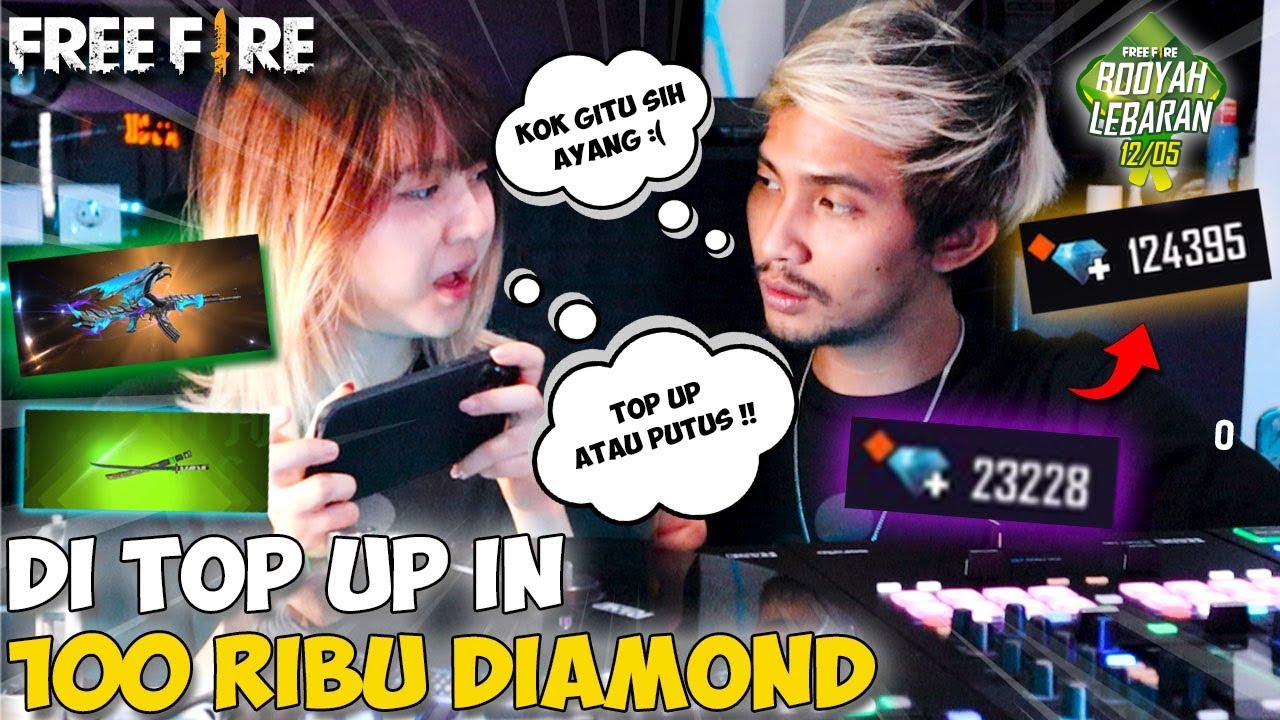 DI TOP UP IN KULGAR 100K DIAMOND AUTO BORONG EVO GUN DAN SEMUA BUNDLE FREEFIRE
