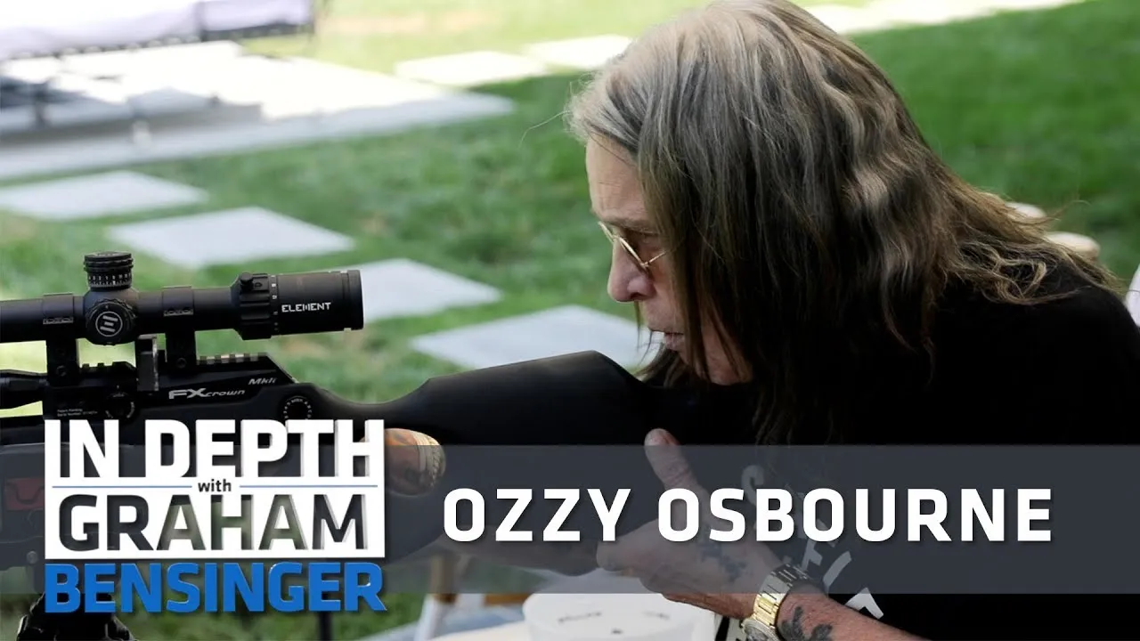 Ozzy Osbourne on sobriety, air rifles background